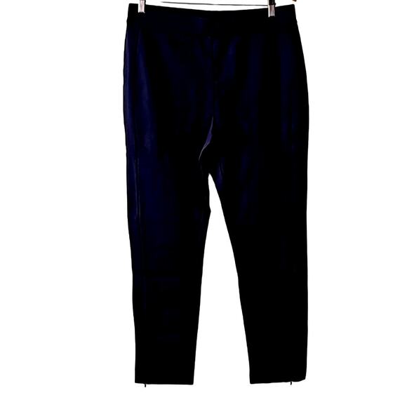 Isaac Mizrahi Live! Elements 24/7 Stretch Straight Pants, Dark Navy, Size Medium - Picture 6 of 7